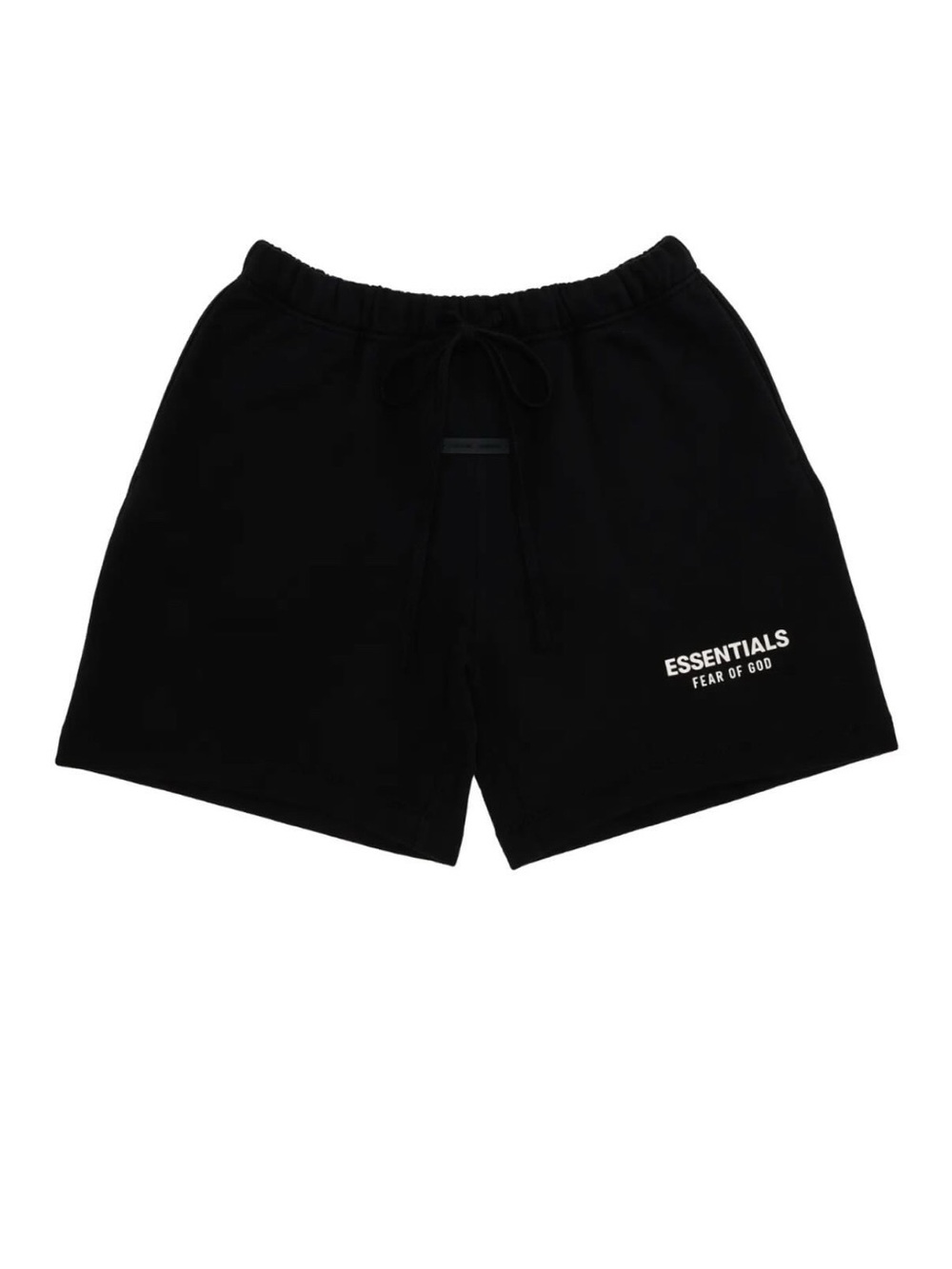 Fear of God Essentials Black Logo Athletic Shorts